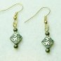 Bronze Beaded Earrings #2872