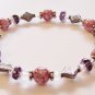 8" Violet Rose Stretch Bracelet #3083