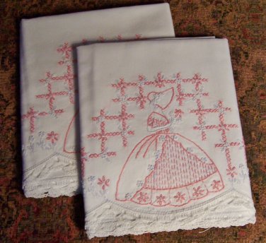 Embroidered Pillow Cases #3139