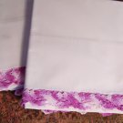 Cotton Pillow Cases with Crocheted Border #3137