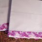 Cotton Pillow Cases with Crocheted Border #3137