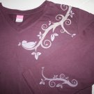 A New Branch 3/4 sleeve t-shirt Eggplant 2XL original design