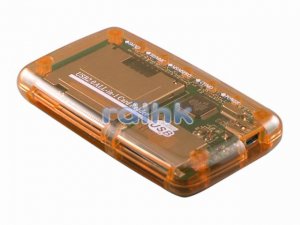 ORANGE ALL-IN-1 USB 2.0 CARD READER FOR MMC/MS/SD/XD