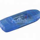BLUE 4-IN-1 USB 2.0 CARD READER FOR SD/MiniSD/RS-MMC