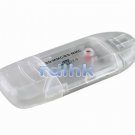 CLEAR 4-IN-1 USB 2.0 CARD READER FOR SD/MiniSD/RS-MMC