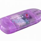 PURPLE USB 2.0 CARD READER FOR MS/MS PRO