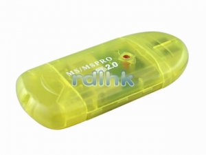 YELLOW USB 2.0 CARD READER FOR MS/MS PRO