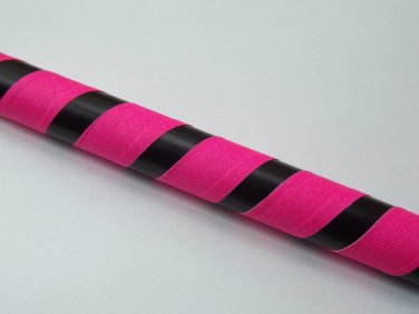 UV Pink and Black - weighted Dance and fitness hula hoop