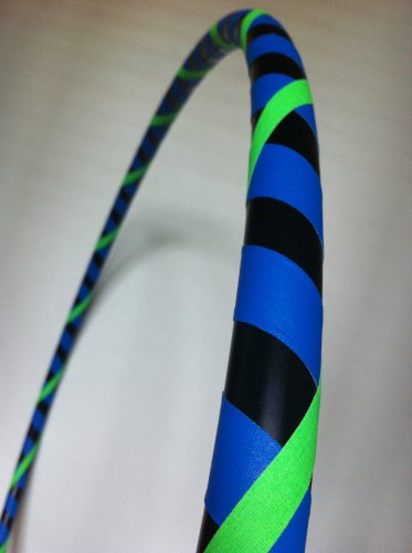 Blue,Black and UV Green - weighted Dance and fitness hula hoop