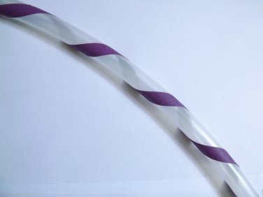 Purple Spiral Grip - PolyPro hula hoop