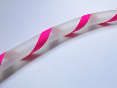 UV Pink spiral Grip Travel - PolyPro hula hoop