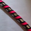 UV Pink and Black - weighted Dance and fitness hula hoop