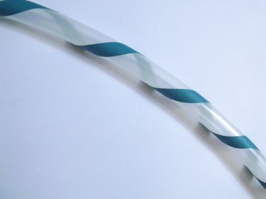Teal spiral Grip Travel - PolyPro hula hoop
