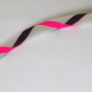 UV Pink and Black XX Grip - PolyPro hula hoop
