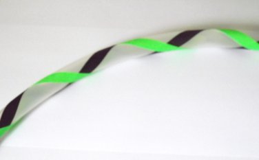 UV Green and Black XX Grip - PolyPro hula hoop