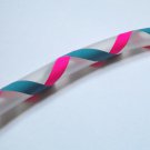 UV Pink and Teal XX Travel - PolyPro hula hoop
