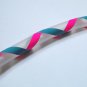 UV Pink and Teal XX Travel - PolyPro hula hoop
