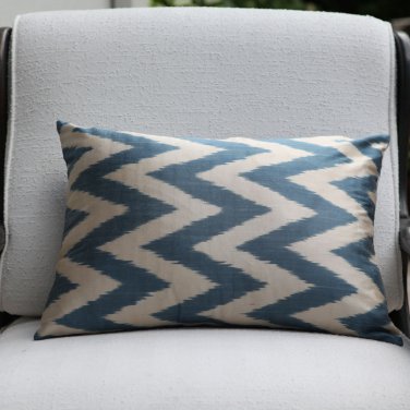 Ikat Silk Pillow Cover