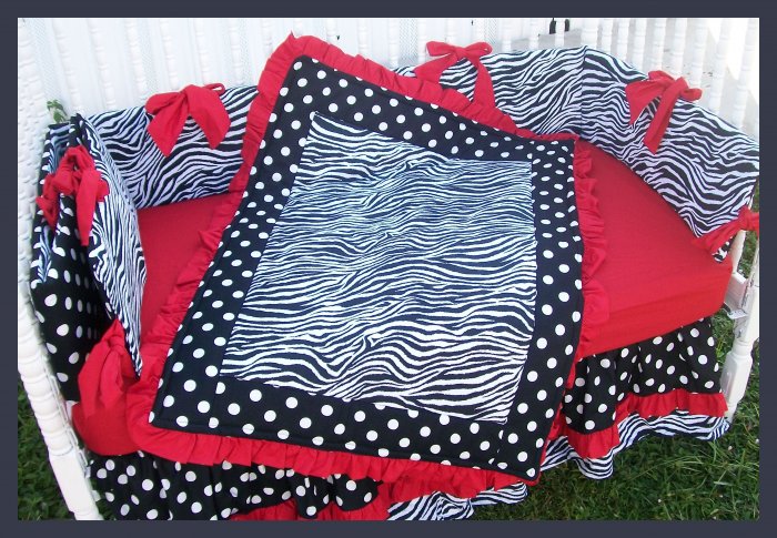 Take A Look About Red Crib Sheet Set