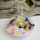 Petal Pink & Purple 7" Chimney Oil Lamp