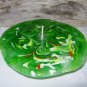 Aventurine Green 7" Mushroom Wick Oil Lamp
