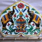 Meenakari Elephant with Four Key Hooks - Wall Hanging