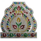 Meenakari Flower with Five Key Hooks - Wall Hanging