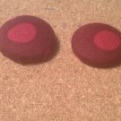 Raspberry and Peach Polka Dots