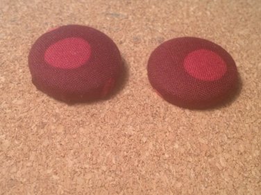 Raspberry and Peach Polka Dots