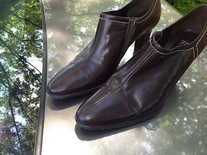 Franco Sarto High Vamp Pump Brown In Color Size 7.5 Medium