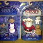 Rudolph The Red Nosed Reindeer Santa Claus And Mrs. Claus Action Figuer