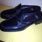 stuart weitzman Slip On Mule Black Peeble Grain Leather 9.5B