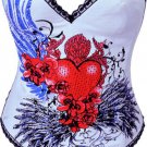 Flying Heart Burlesque Corset