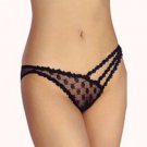 Half-Tri Band Floral Net Thong