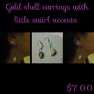 Kupe'e Shell Earrings With Swirls.