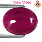 4.30cts Natural Super Blood Red Color Ruby Oval Cab Gemstone Madagascar Unheated
