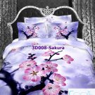 3D 100% cotton Sakura Bedding Set (Queen Size )