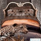 3D 100% cotton Leopard Bedding Set (Queen Size )