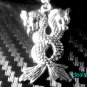 Genuine Leather Silver "Chinese Double Dragon"