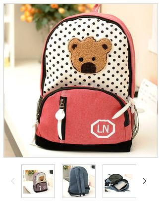 2013 classic cartoon cute bear fashion casual shoulder bag student bags