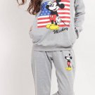 Winter wild women leisure suit cartoon Mickey Long Sleeve comfortable sports suit