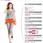New fashion printing leisure suit Korean women big yards loose chiffon patchwork suit