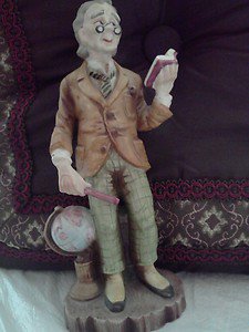 LEFTON PROFESSOR HAND PAINTED PORCELAIN FIGURINE GG~5682
