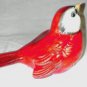Vintage GOEBEL CV72 Red Sparrow Bird Figurine W. Germany Porcelain