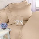 1000 TC EGYPTIAN COTTON SHEET SET CALKING SIZE BEIGE COLOR