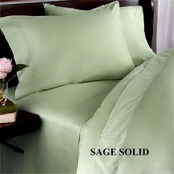 1000 Tc Egyptian Cotton Sheet Set Twin Xl Size Sage Color