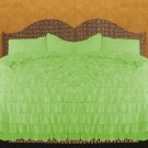 800 TC EGYPTIAN COTTON RUFFLE DUVET KING SIZE GREEN