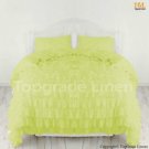 800 TC EGYPTIAN COTTON RUFFLE DUVET KING SIZE LEAR