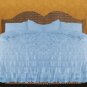 800 TC EGYPTIAN COTTON RUFFLE DUVET KING SIZE  SKY BLUE
