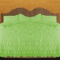 800 TC EGYPTIAN COTTON RUFFLE DUVET Queen SIZE  Green